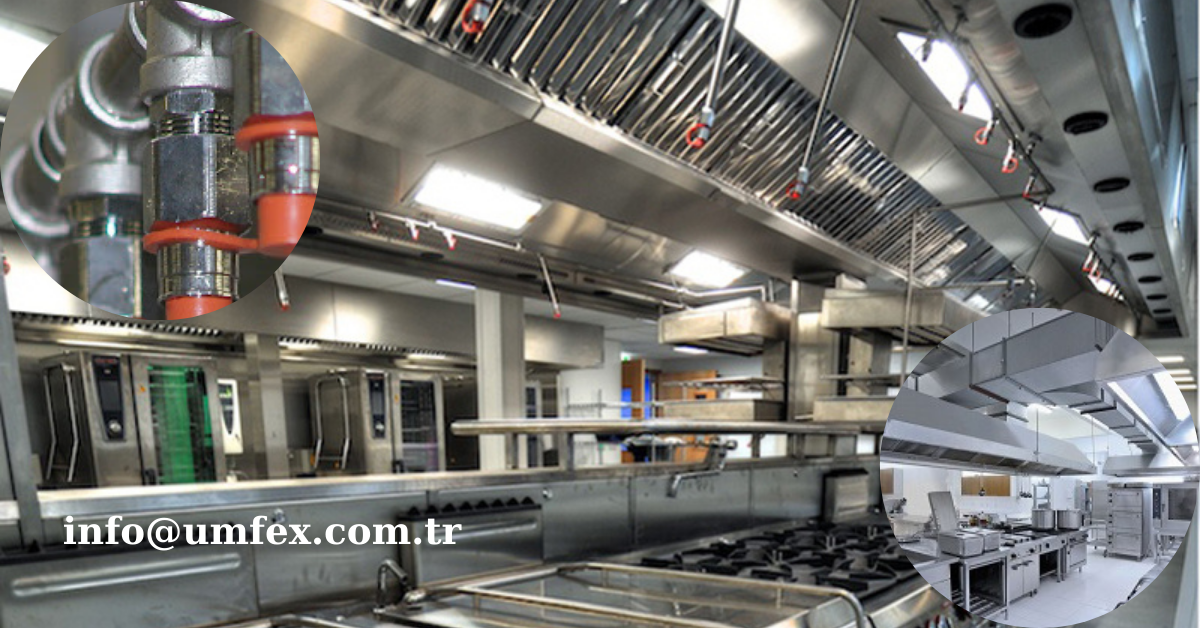 Davlumbaz söndürme sistemi